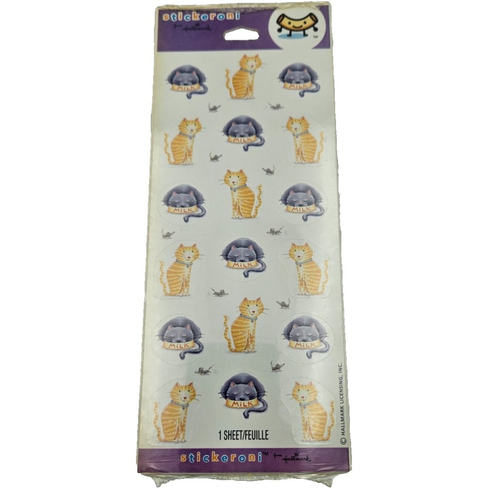 Hallmark Cat Stickers Cute Kawaii Scrapbook Planner‎ Stickeroni Sealed
